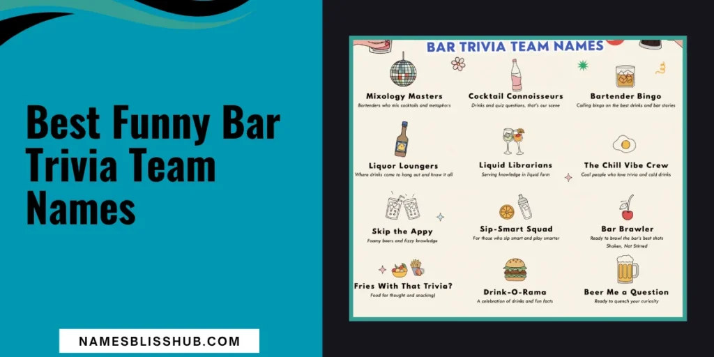 Best Funny Bar Trivia Team Names