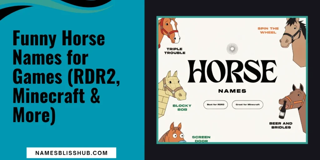 Funny Horse Names for Games (RDR2, Minecraft & More)