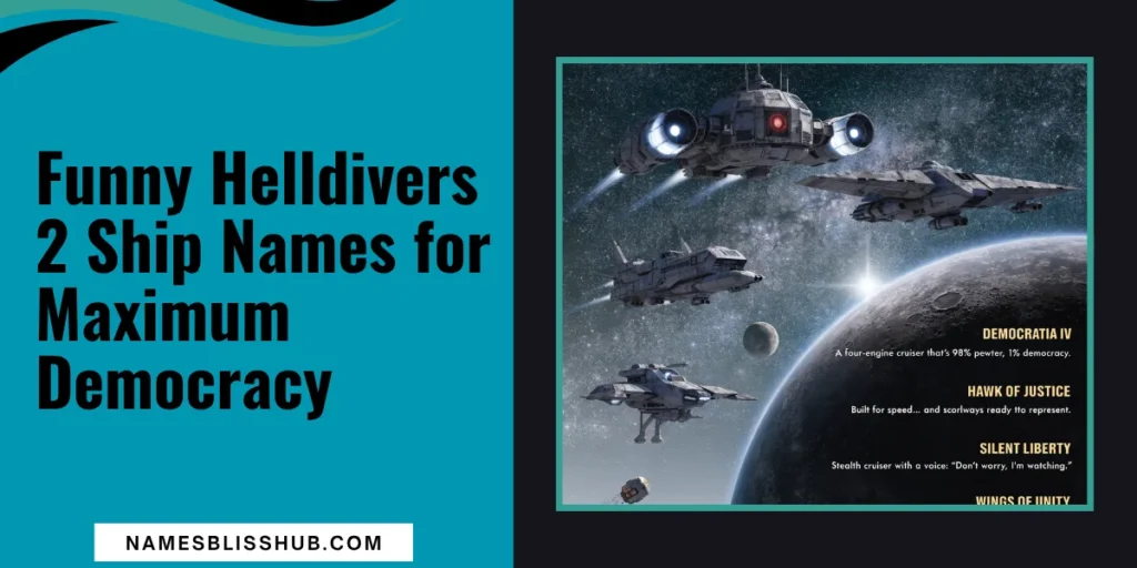 Funny Helldivers 2 Ship Names for Maximum Democracy