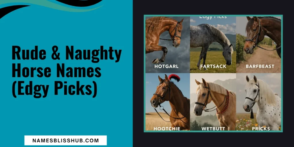 Rude & Naughty Horse Names (Edgy Picks)