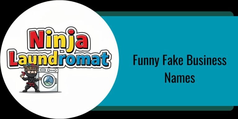 Funny Fake Business Names