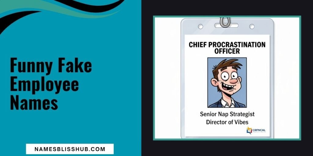 Funny Fake Employee Names