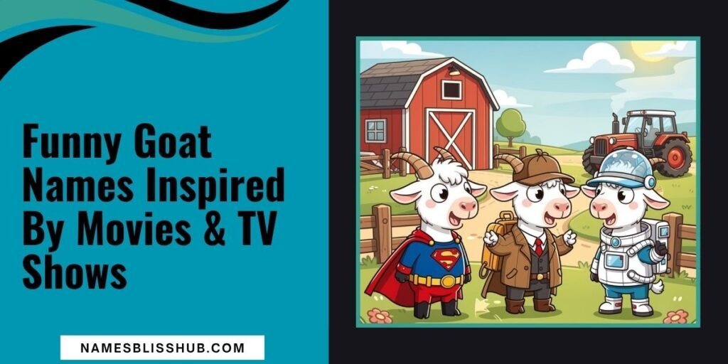 Funny Goat Names Inspired By Movies & TV Shows