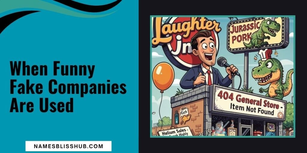 When Funny Fake Companies Are Used