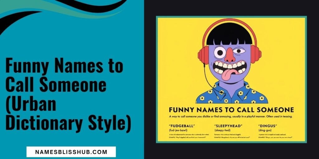 Funny Names to Call Someone (Urban Dictionary Style)