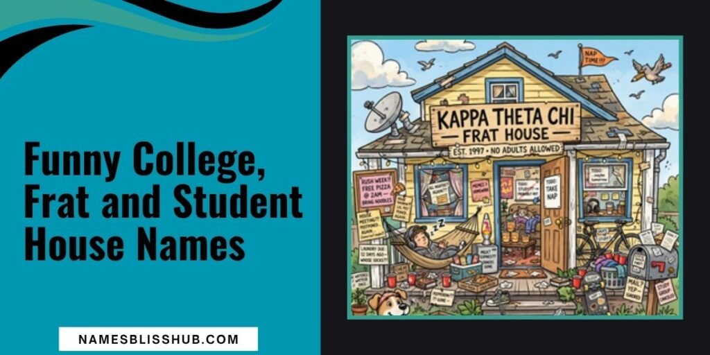 Funny College, Frat and Student House Names