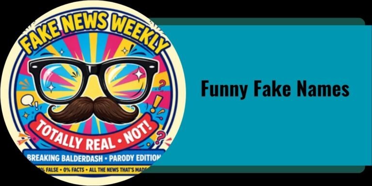 Funny Fake Names
