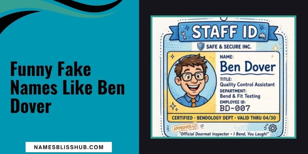 Funny Fake Names Like Ben Dover