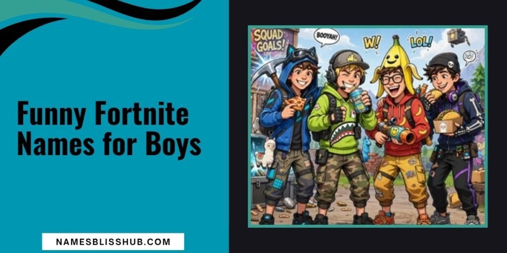Funny Fortnite Names for Boys