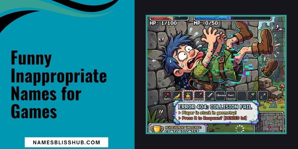 Funny Inappropriate Names for Games
