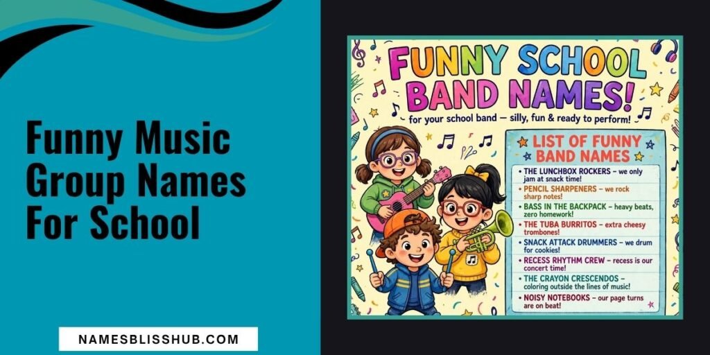 Funny Music Group Names For School