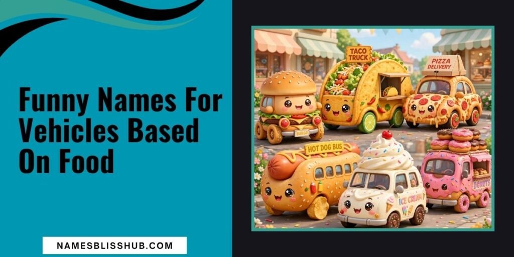 Funny Names For Vehicles Based On Food