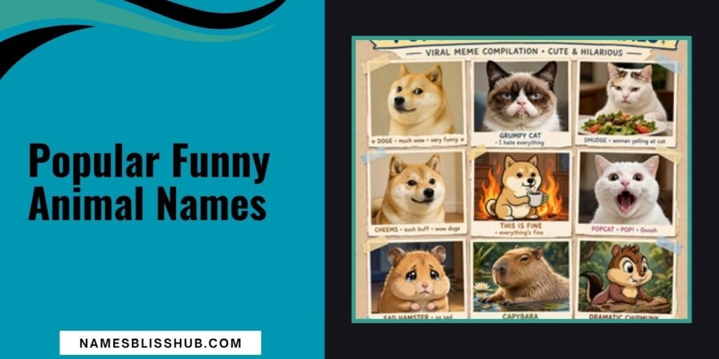 Popular Funny Animal Names