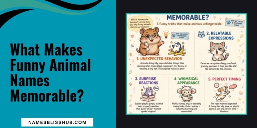 What Makes Funny Animal Names Memorable