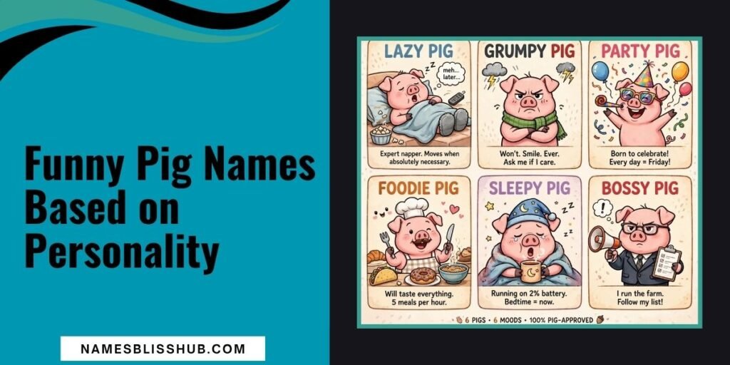 Funny Pig Names Based on Personality