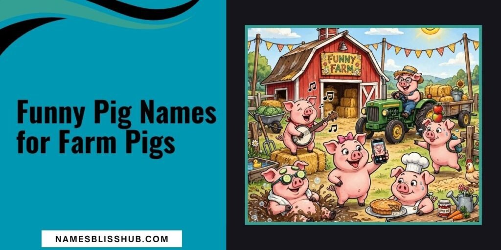 Funny Pig Names for Farm Pigs