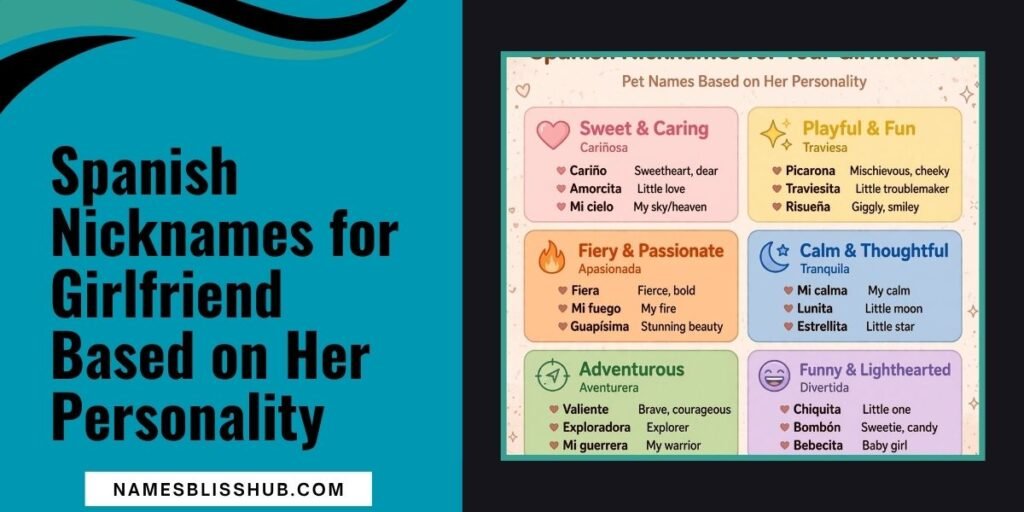 Spanish Nicknames for Girlfriend Based on Her Personality