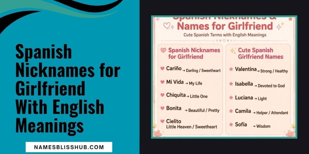 Spanish Nicknames for Girlfriend With English Meanings
